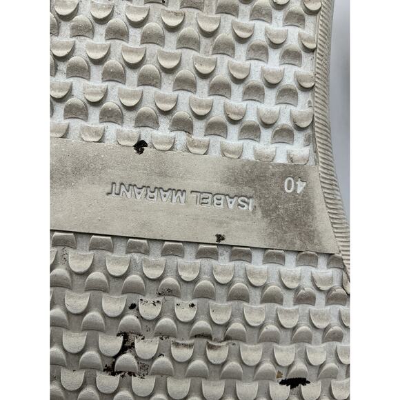 Isabel Marant 'Bryce' White Leather Sneakers Size 10 - Picture 5 of 6